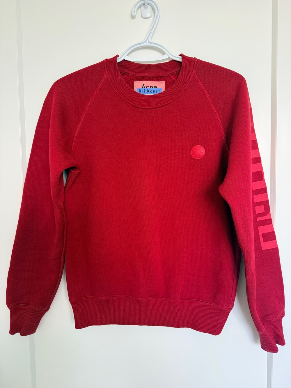 Acne Red Studios Blå Konst Sweatshirt XXS